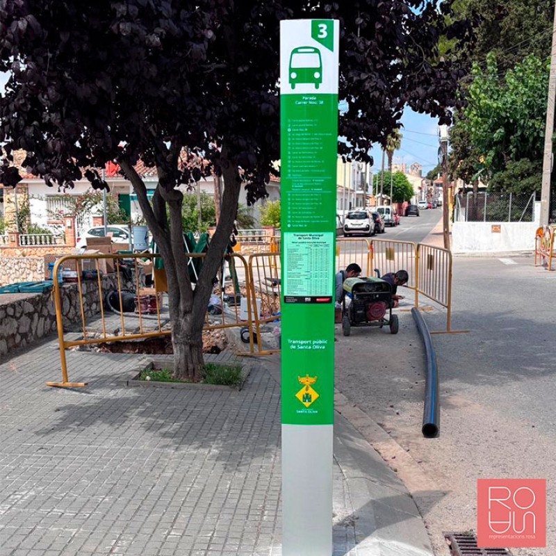 Tòtem per parades d'autobús